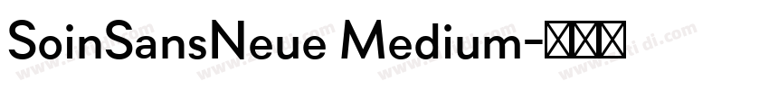 SoinSansNeue Medium字体转换 SoinSansNeue Medium字体转换